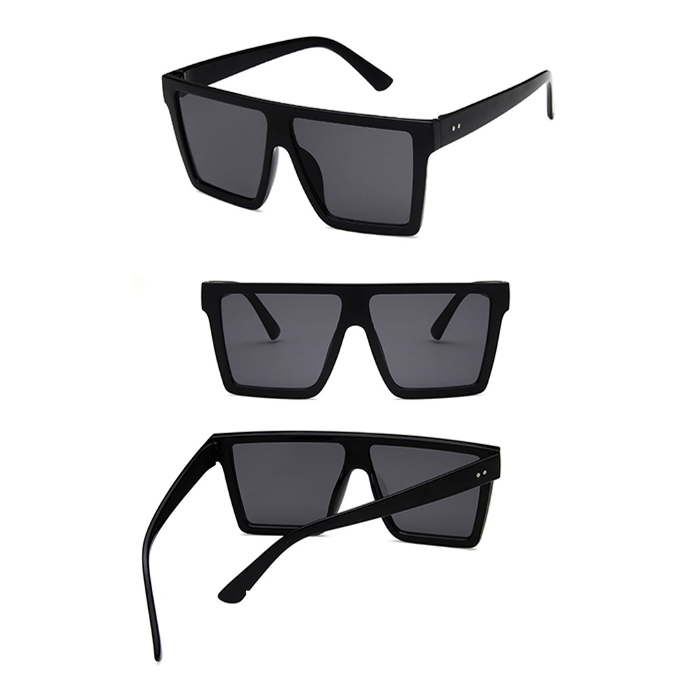 Fashionable rectangular retro sunglasses 2
