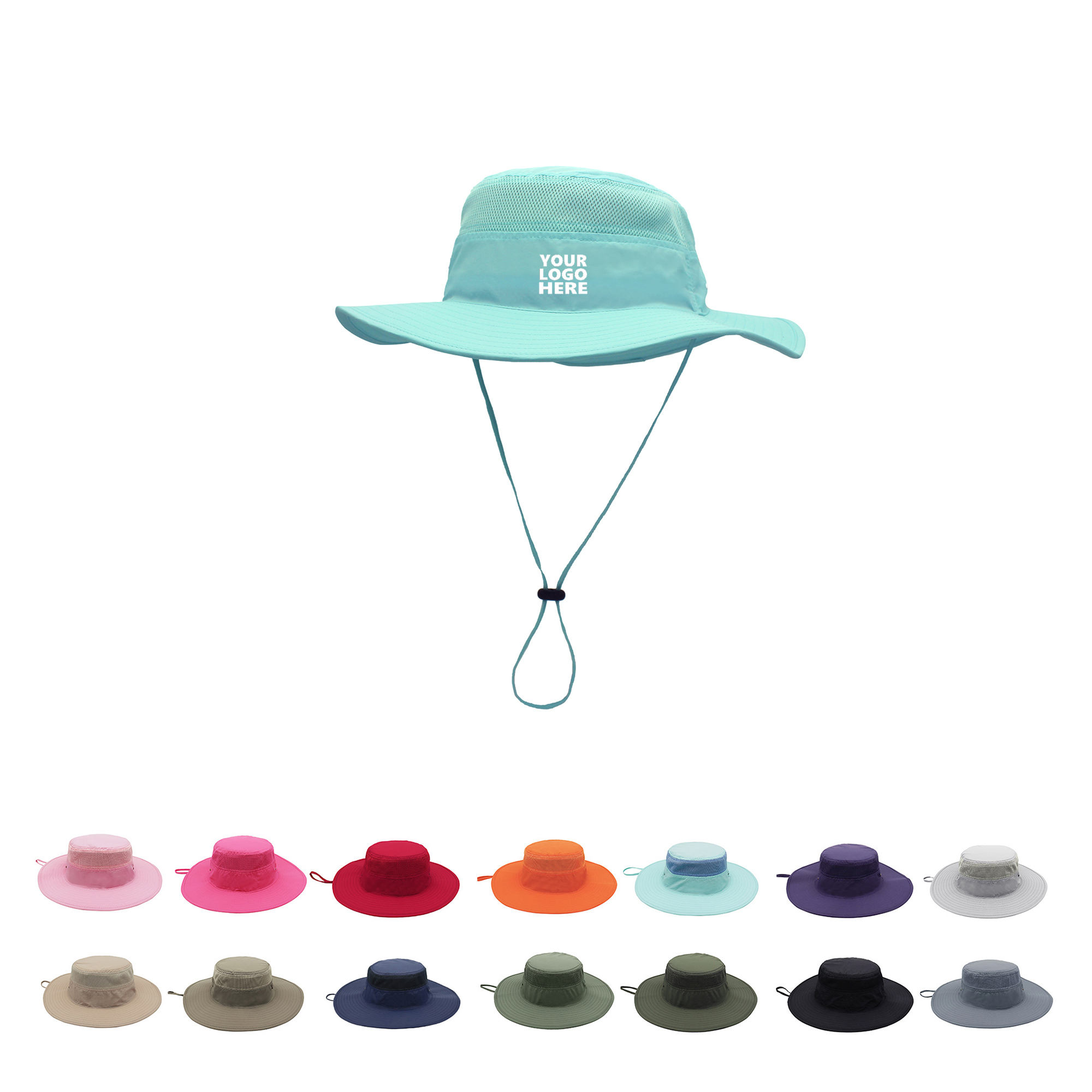 Colorful Wide Brim Fisherman Bucket Hat MOQ50 3