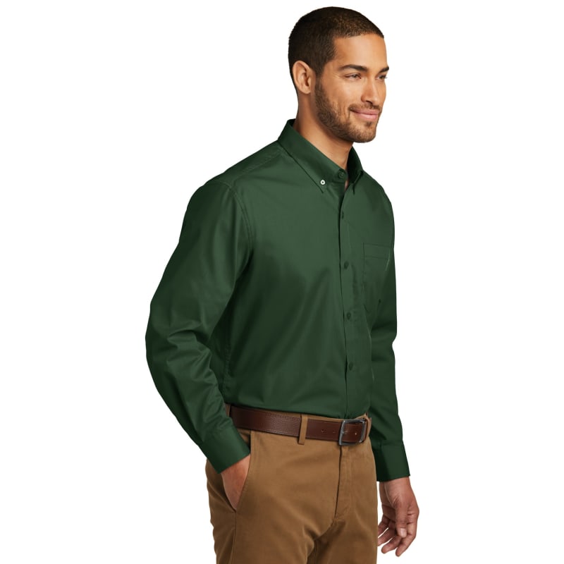Port Authority Long Sleeve Carefree Poplin Shirt. 13