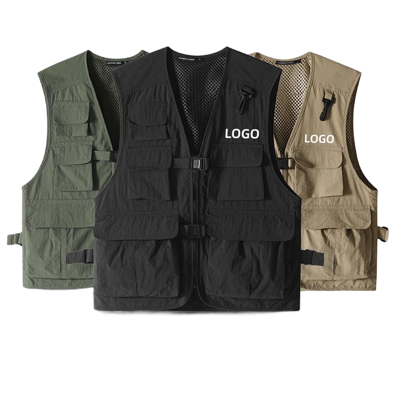 Multi-Pocket Utility Vest for Professionals (Custom Logo) 3
