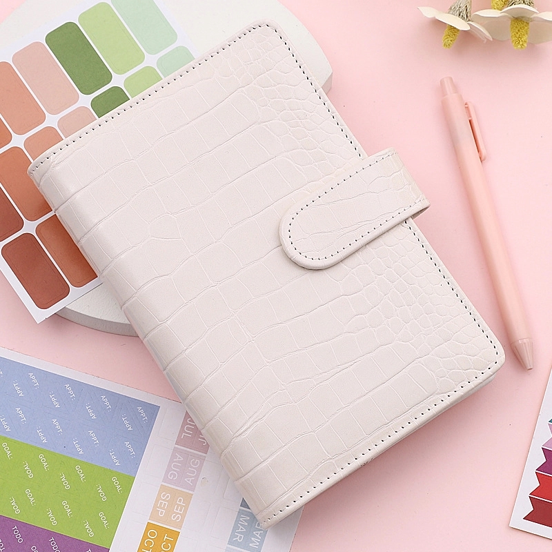 PU Leather A6 Budget Planner Binder Notebook 4