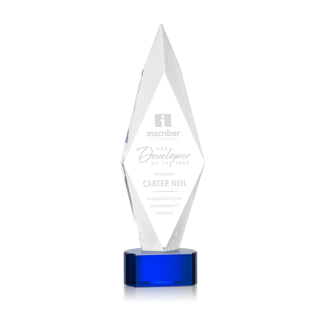 Manilow Award on Paragon Base - Blue