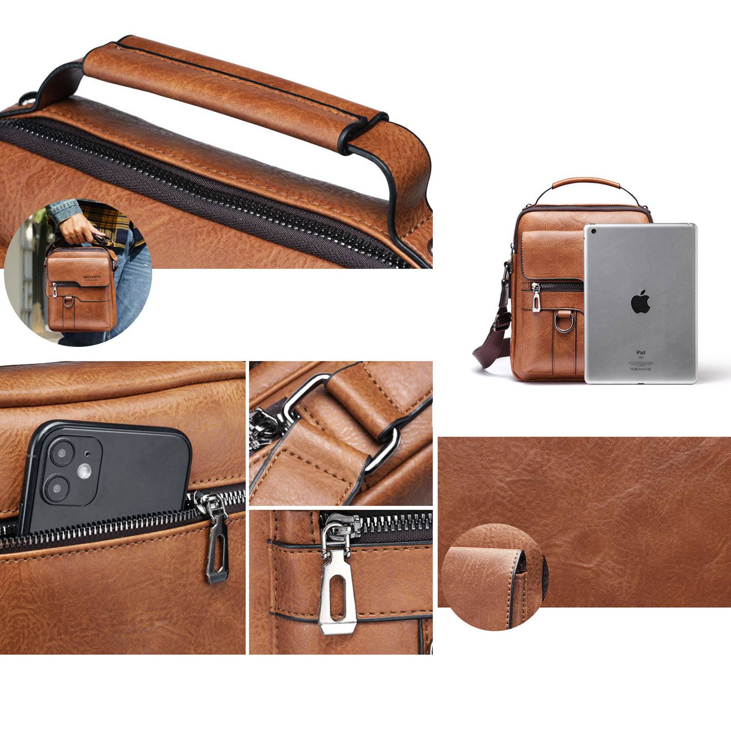 PU Leather Sling Shoulder Bag 5