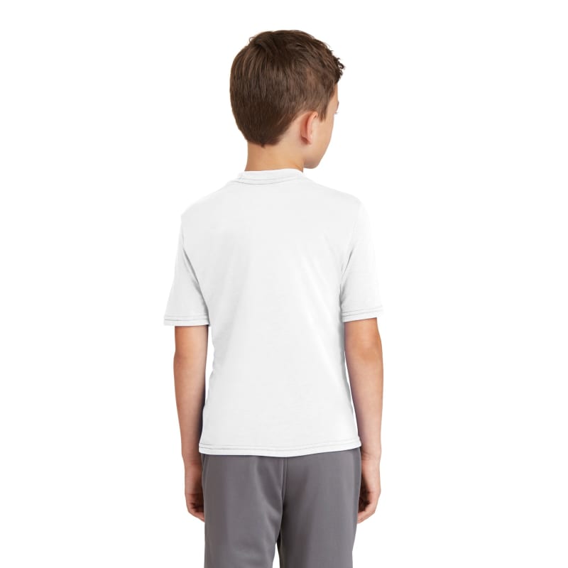 Port & Company Youth Performance Blend Tee. 23