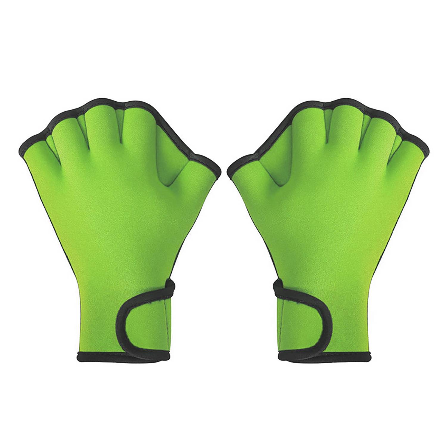 Neoprene Webbed Swim Training Glove w/Adjustable Wrist Strap 8
