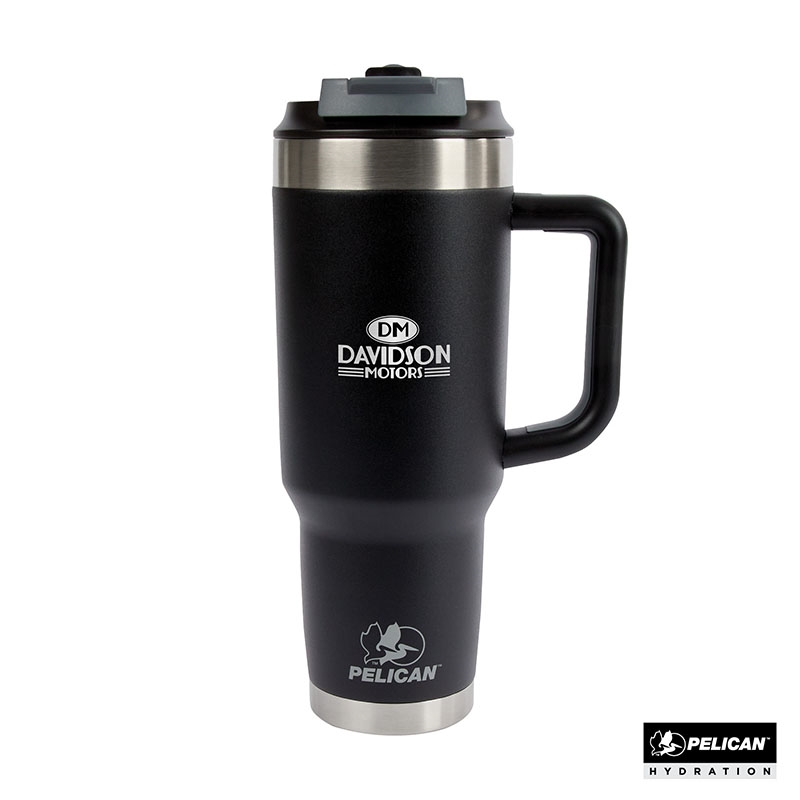 Pelican Porter™ Dual 40 oz. Dual Lid, Recycled Double Wall Stainless Steel Travel Tumbler 41