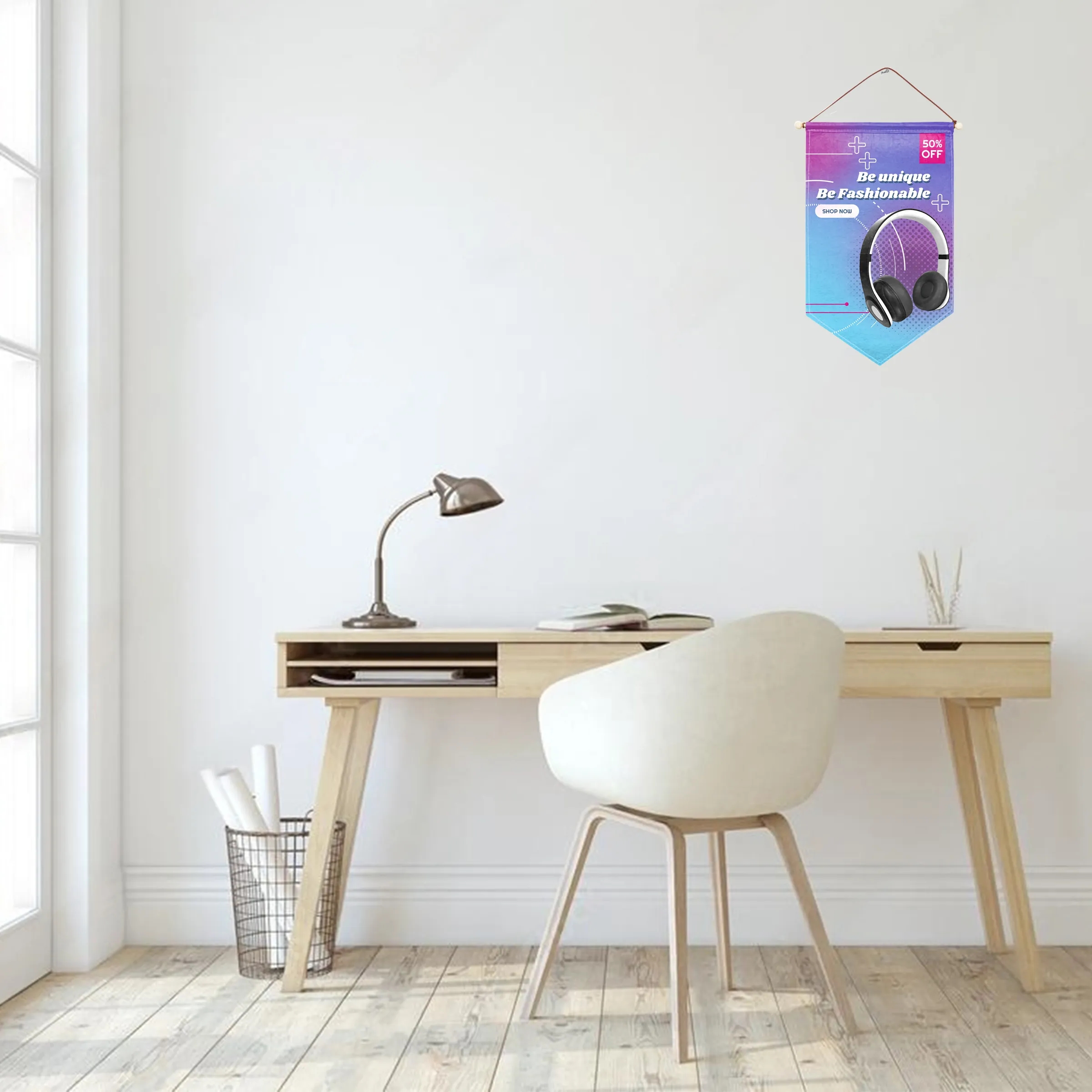 12"x18" Custom Felt Hanging Banner - Solid Back 1