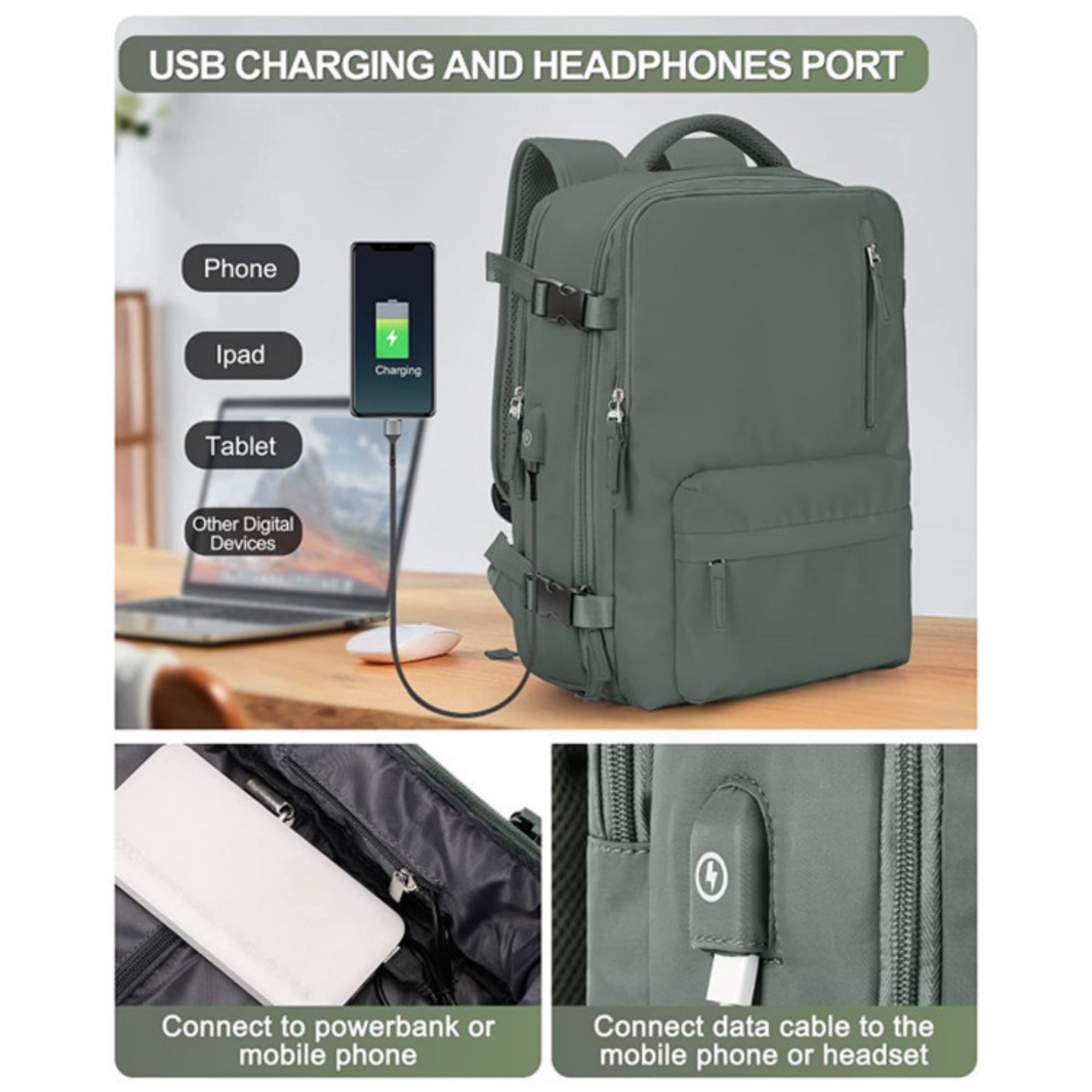 Carry On Travel Backpack 11
