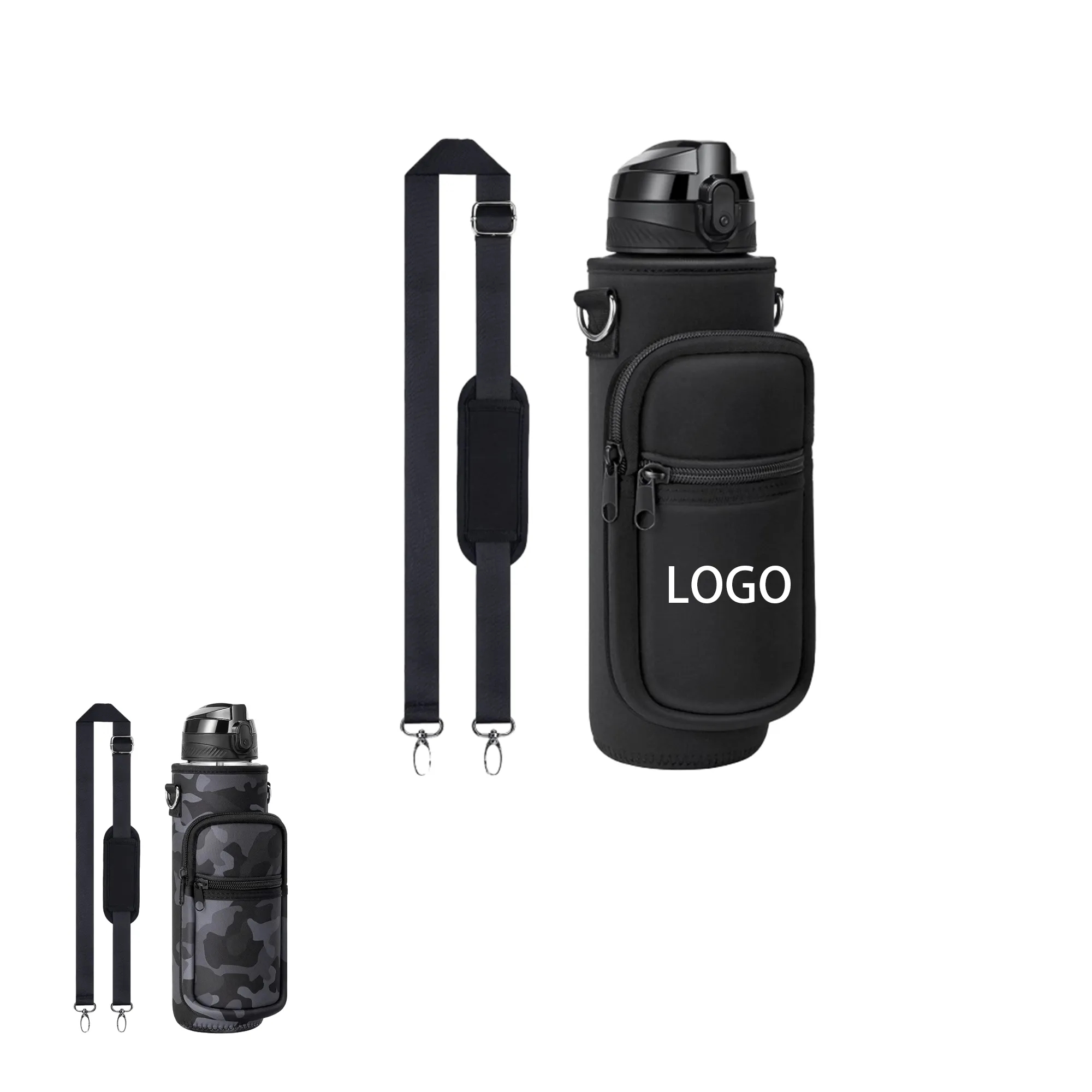 32 Oz Water Bottle Tote Bag Thermos Cup Holder 3