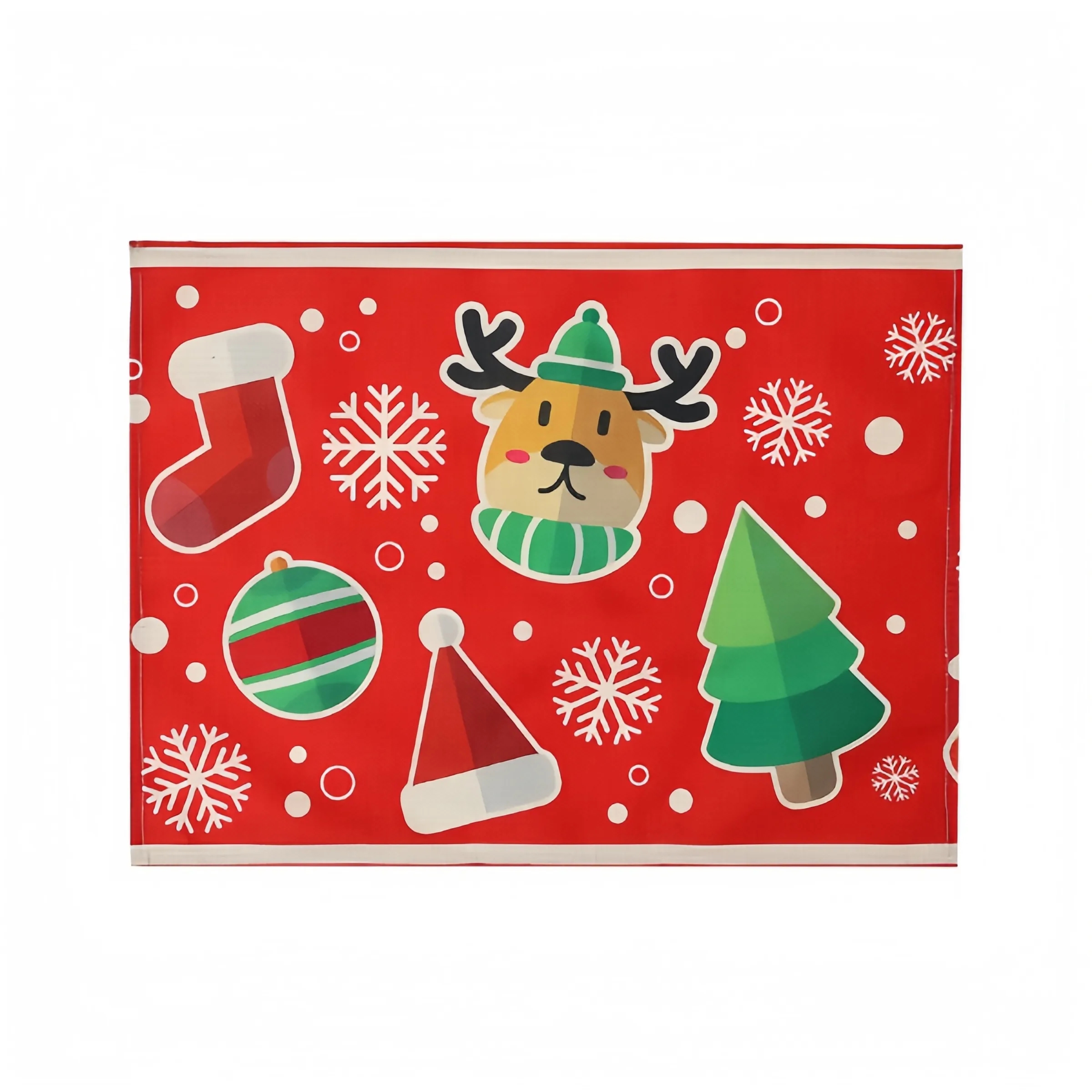 Christmas Decorations Linen Printed Placemat 6