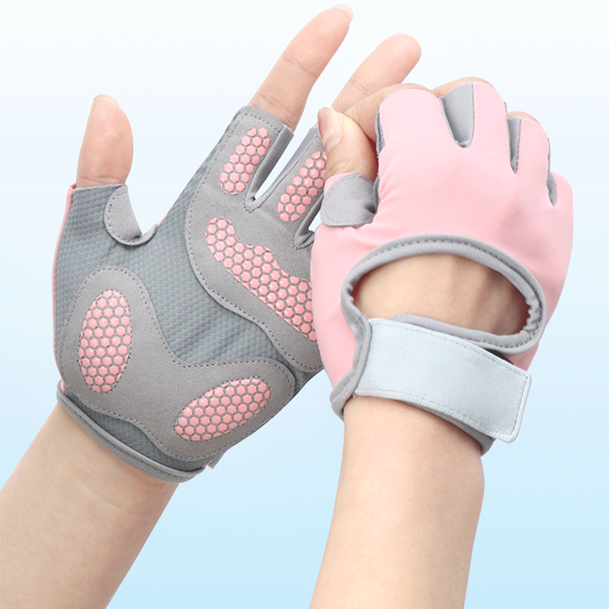 Polyester Thickened Fitness Gloves For Palm Protection 4