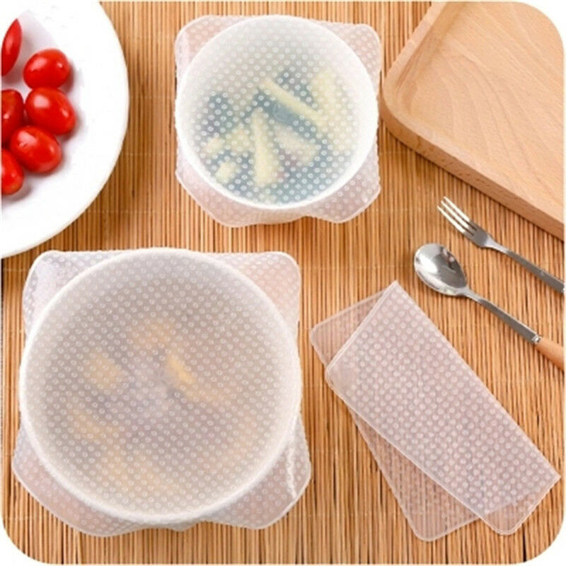 Silicone Seal Wrap Lid Microwave Food Bowl Cover 2