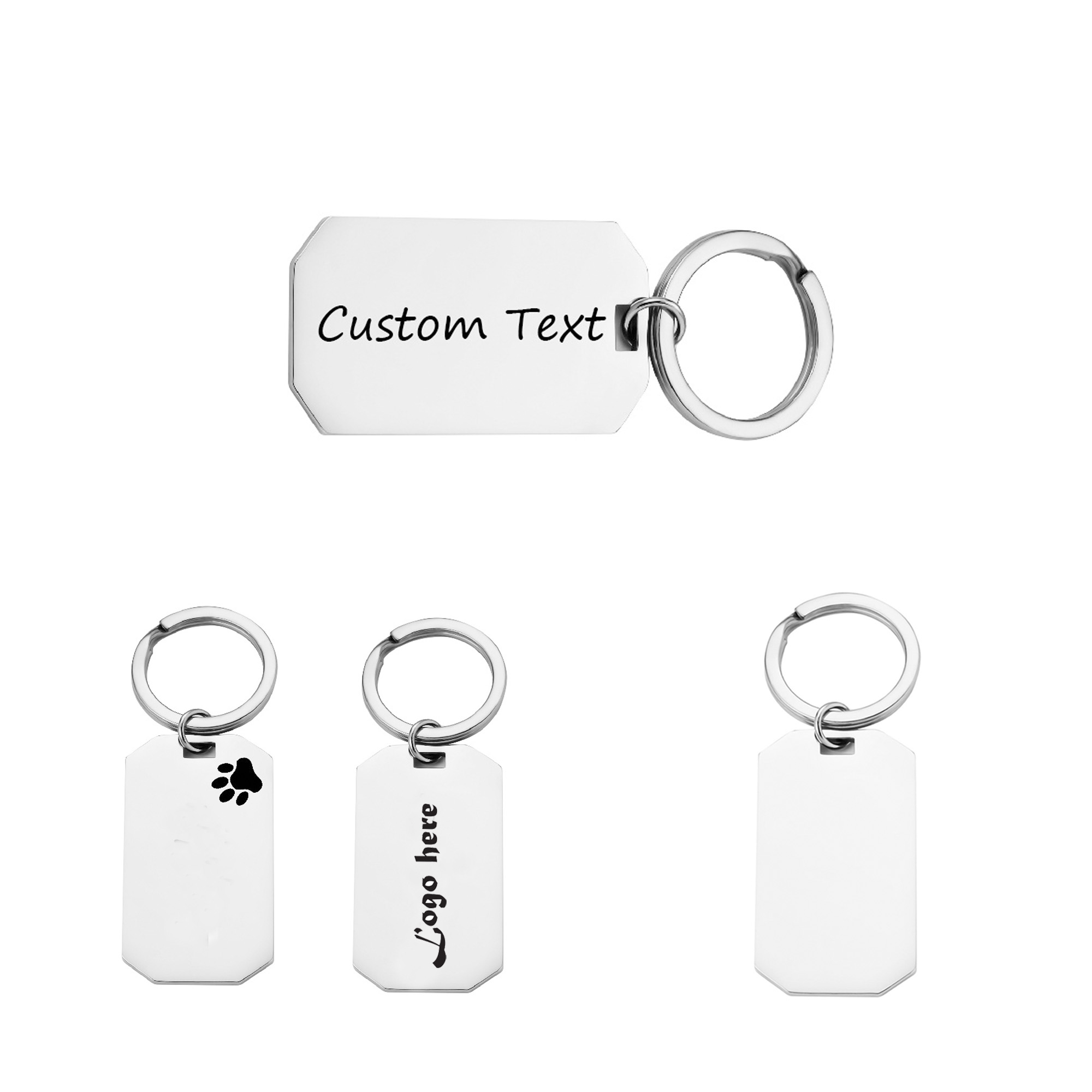 Metal Stainless Steel Keychain 2