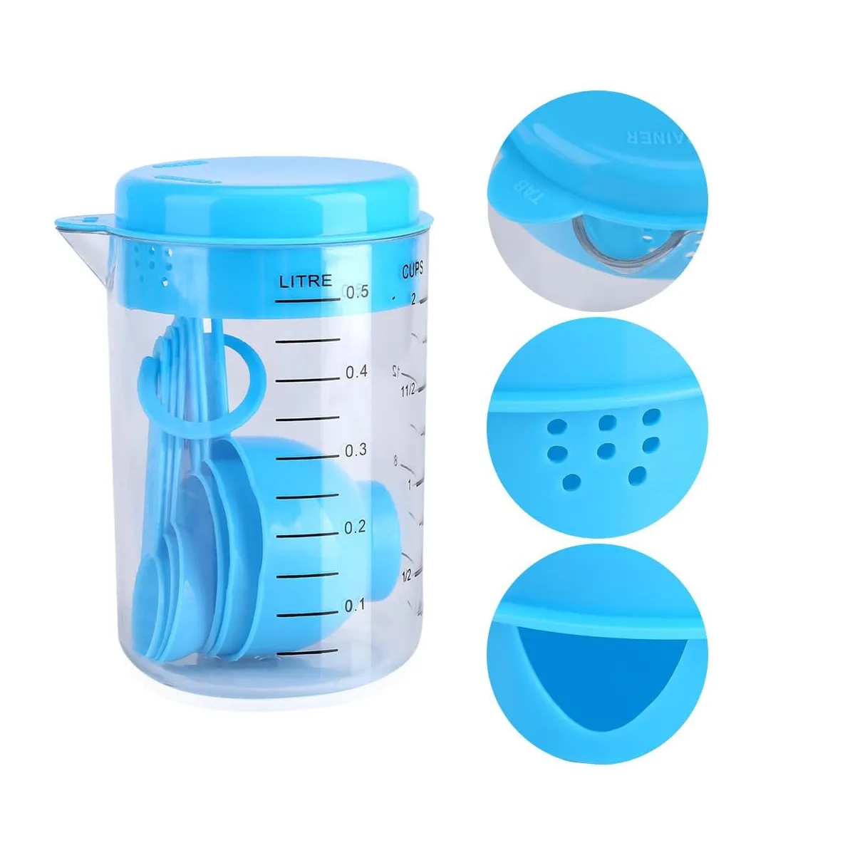 Environmentally Friendly Plastic Measuring Cup and Spoon 6