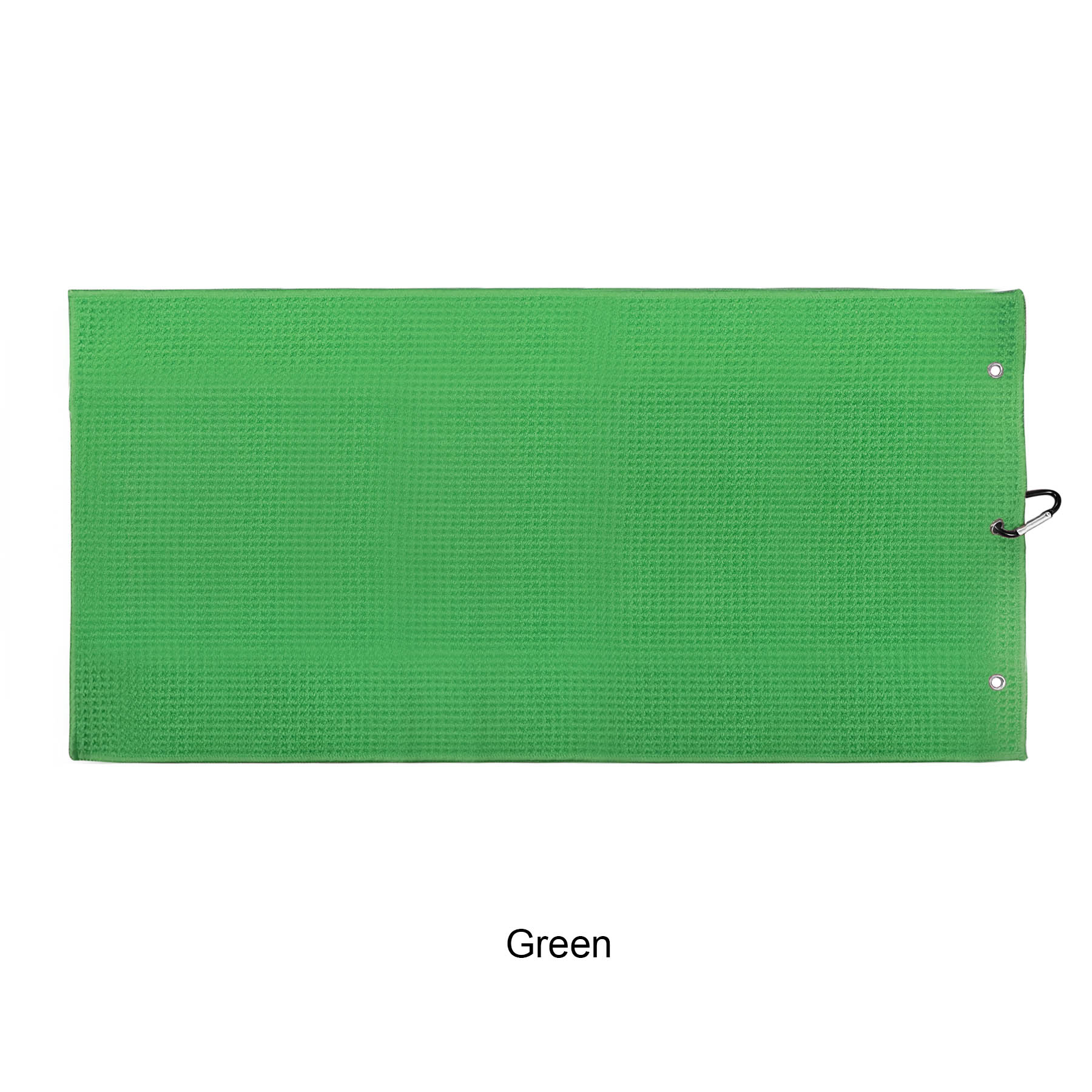 Microfiber Waffle Two-fold Golf Towel w/ Carabiners Clip 12" x 24" 12