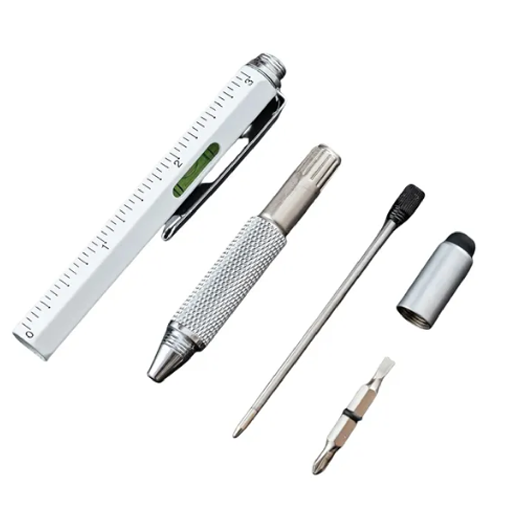 MOQ50 Metal 6-in-1 Multifunctional Touch Ballpoint Pen 5
