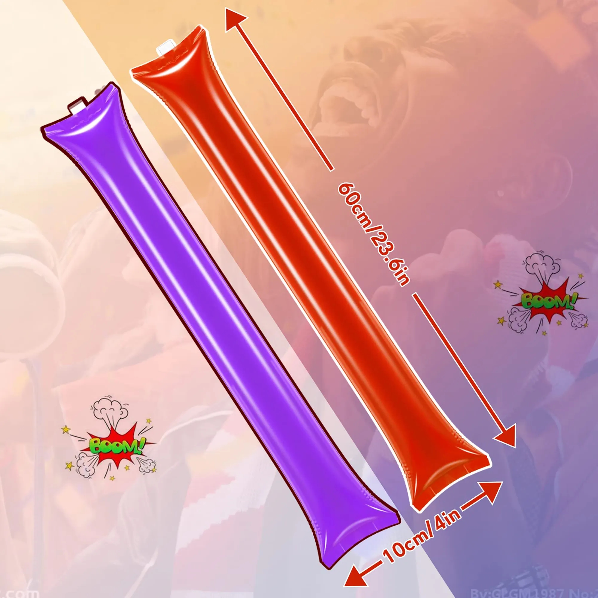 Thicken Inflatable Thunder Cheer Stick (Pair) 8