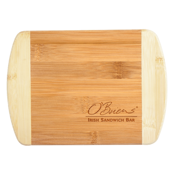 Two-Tone Bar 8" x 5-3/4" Bamboo Cutting Board 2
