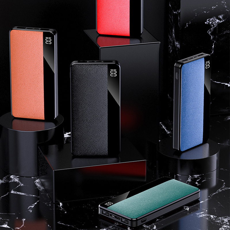 Fast Charging Power Bank w/Leather Cover 7
