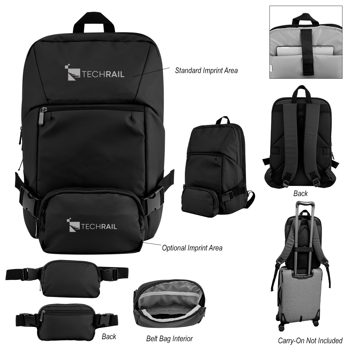 Yosemite Backpack With Removeable Belt Bag