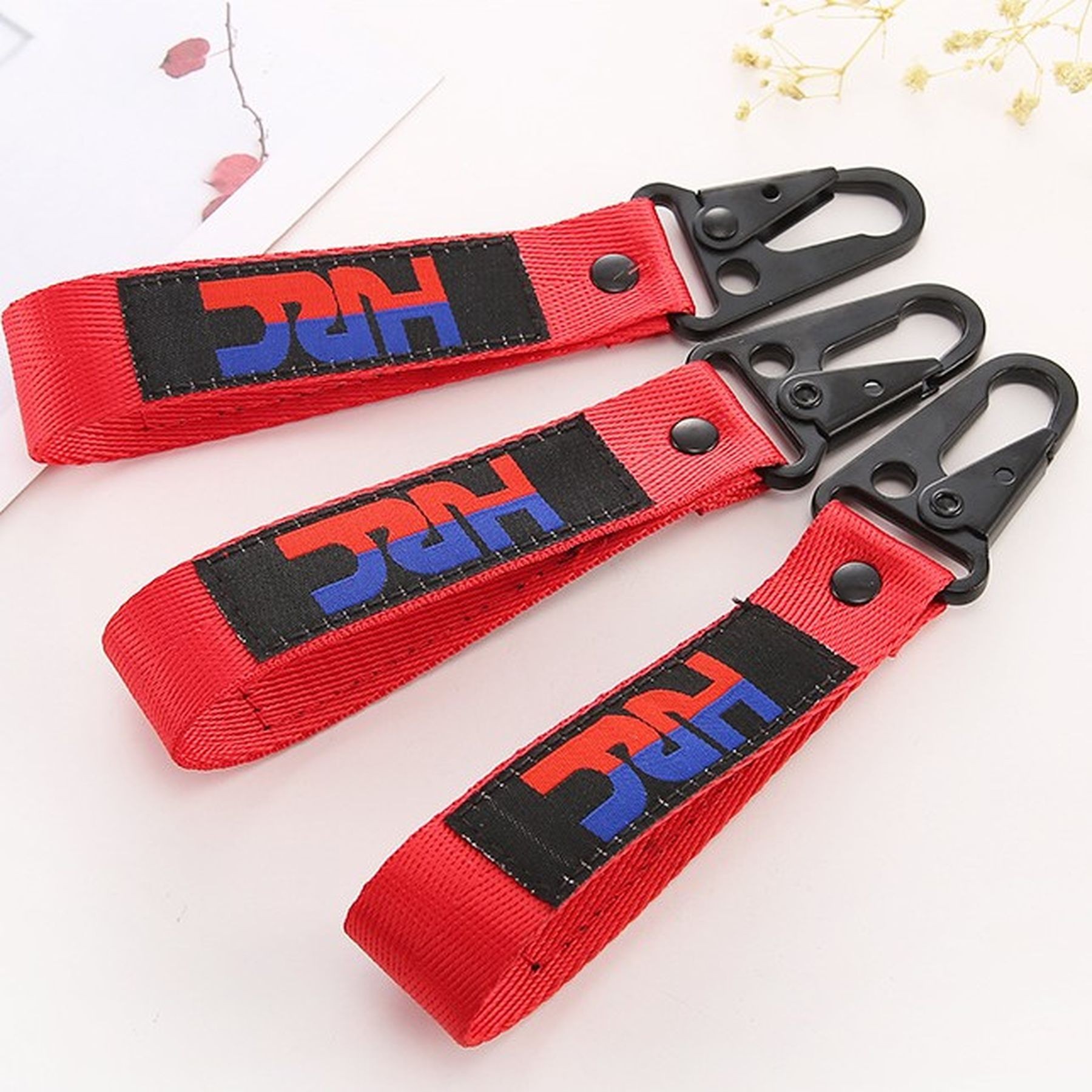 Embroidery Key Tag Motorcycle Keys Chain 3