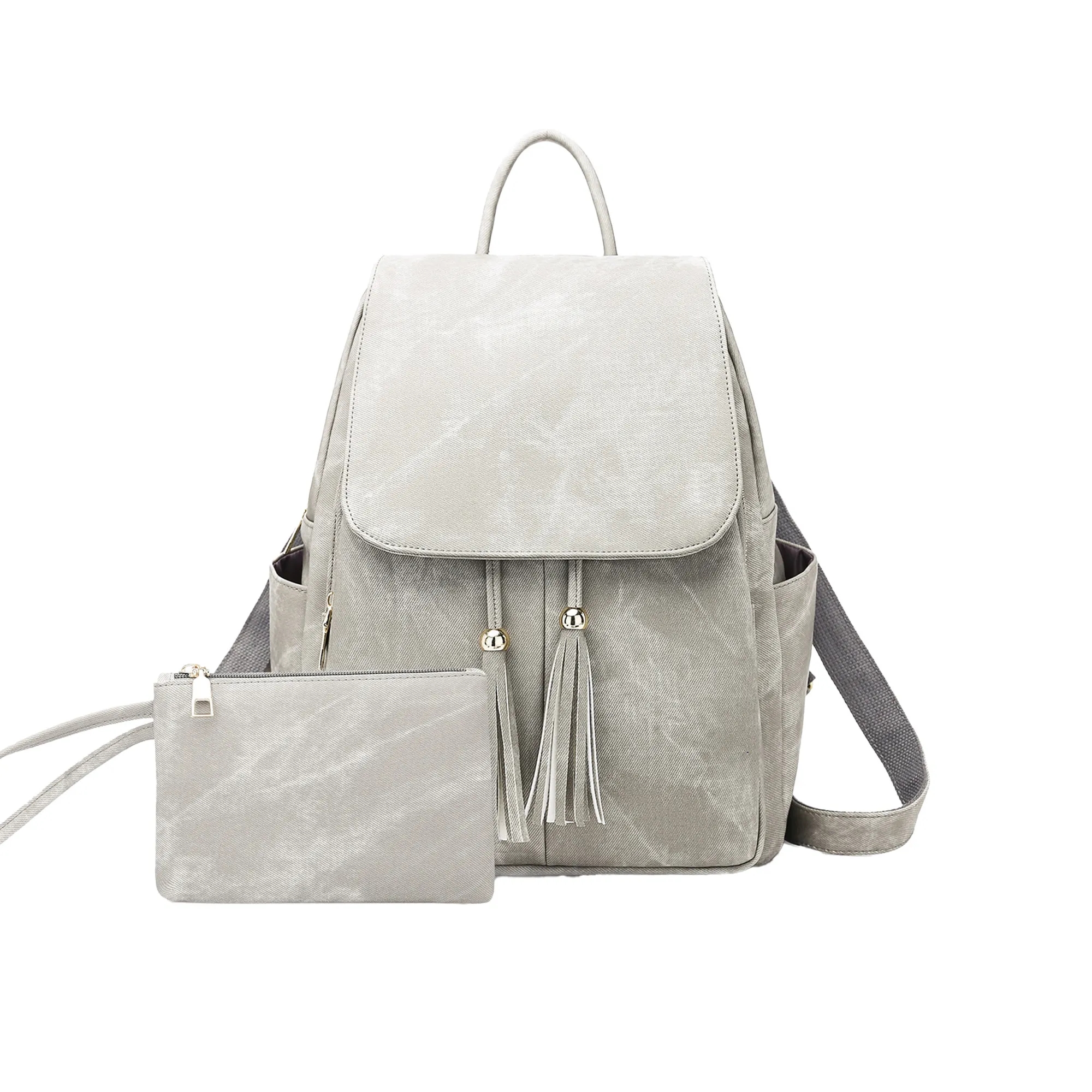 PU Leather Tassel Backpack 4