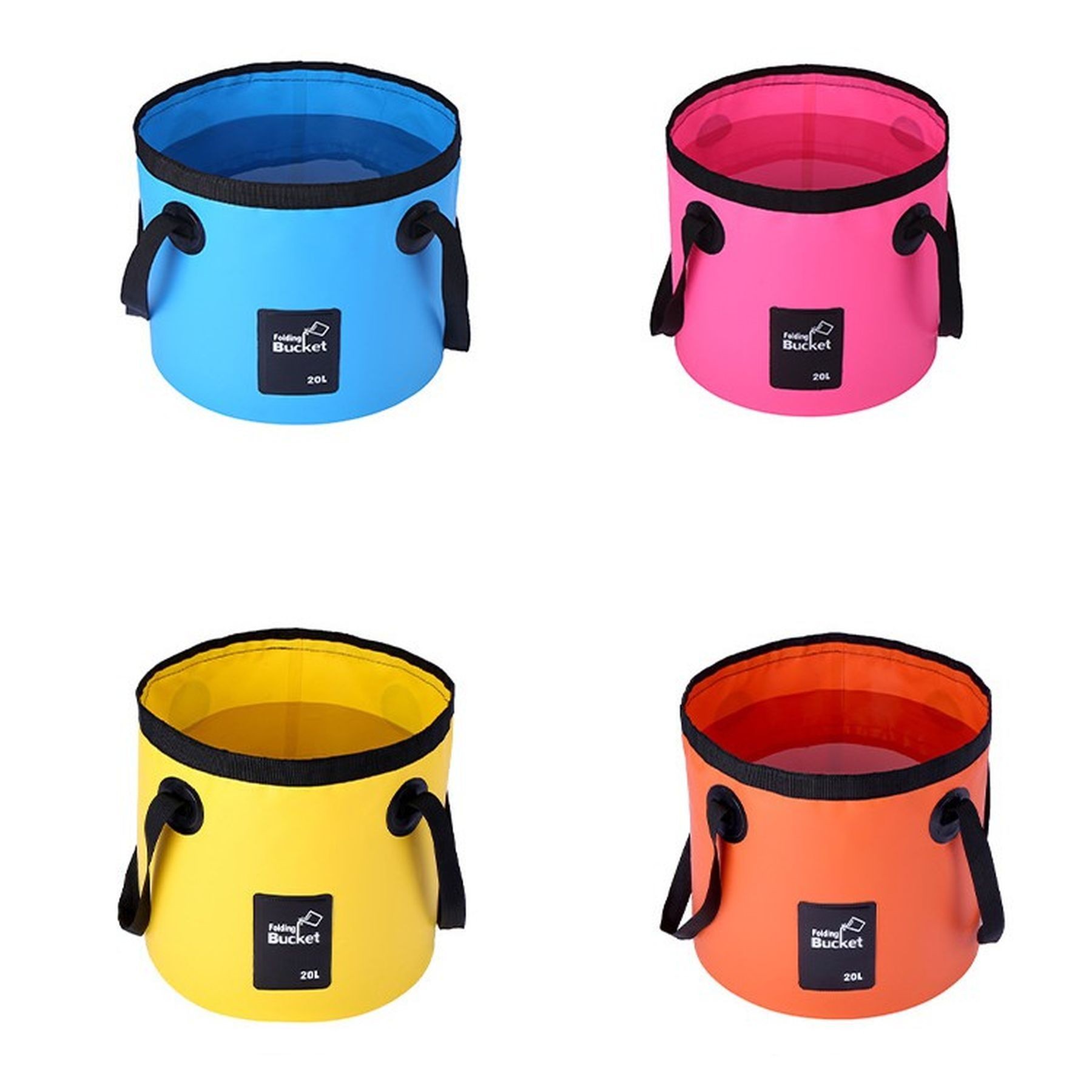 5 Gallon Collapsible Bucket With Handle Water Container 17