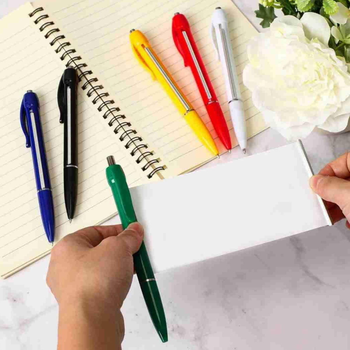 Custom Retractable Pull Out Advertising Scroll Ballpoint Pen 3