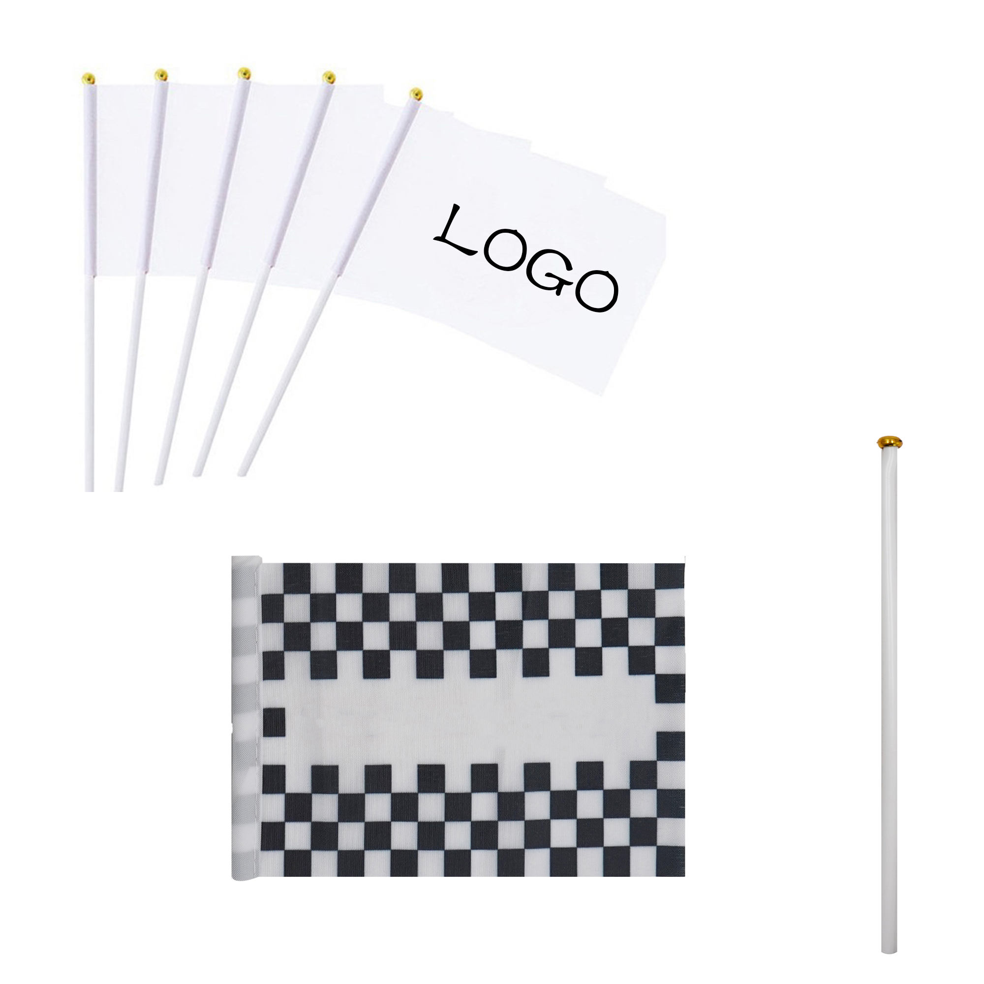 Promotional Activity Custom-Made Hand-Held Flag 2