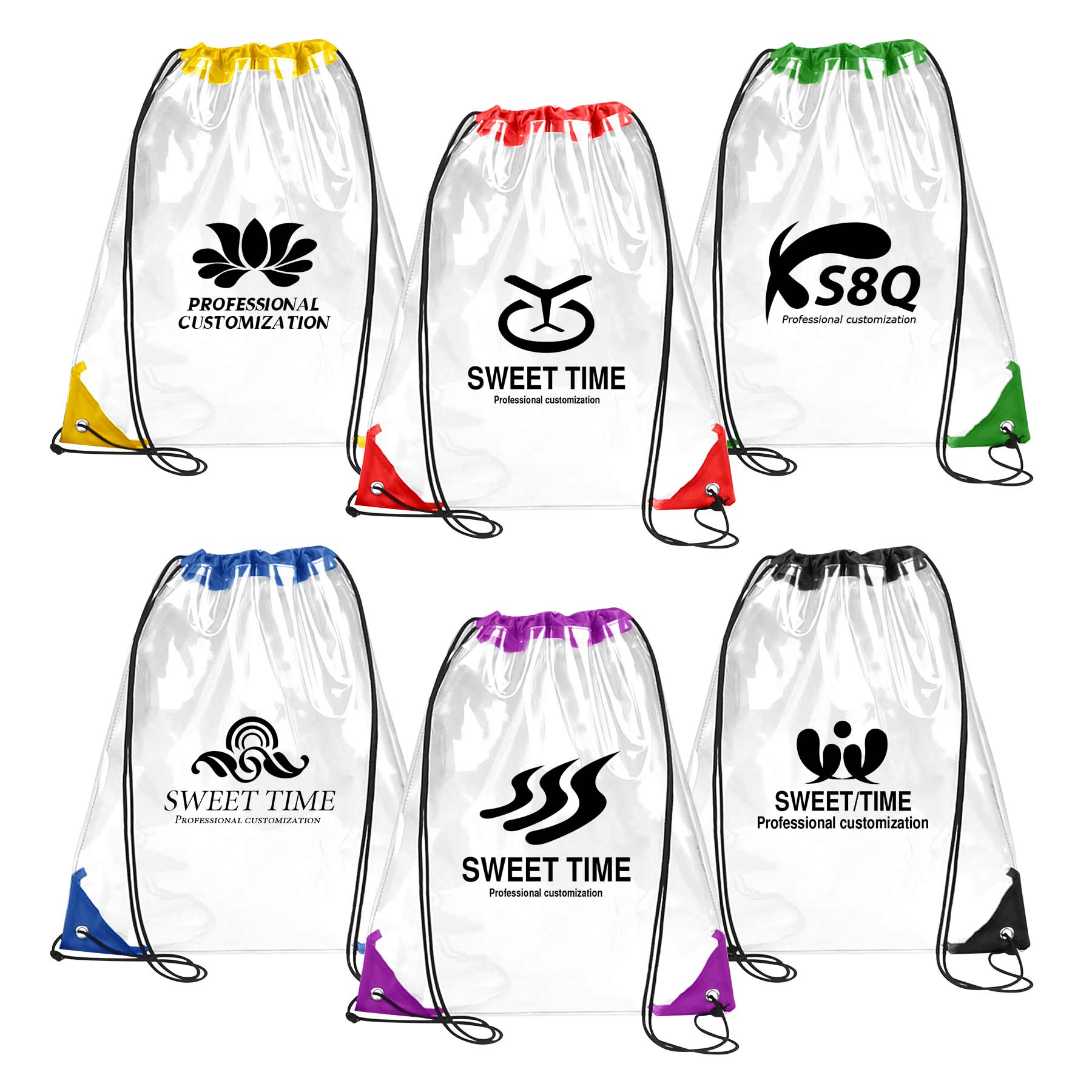 PVC Clear Drawstring Backpack 1