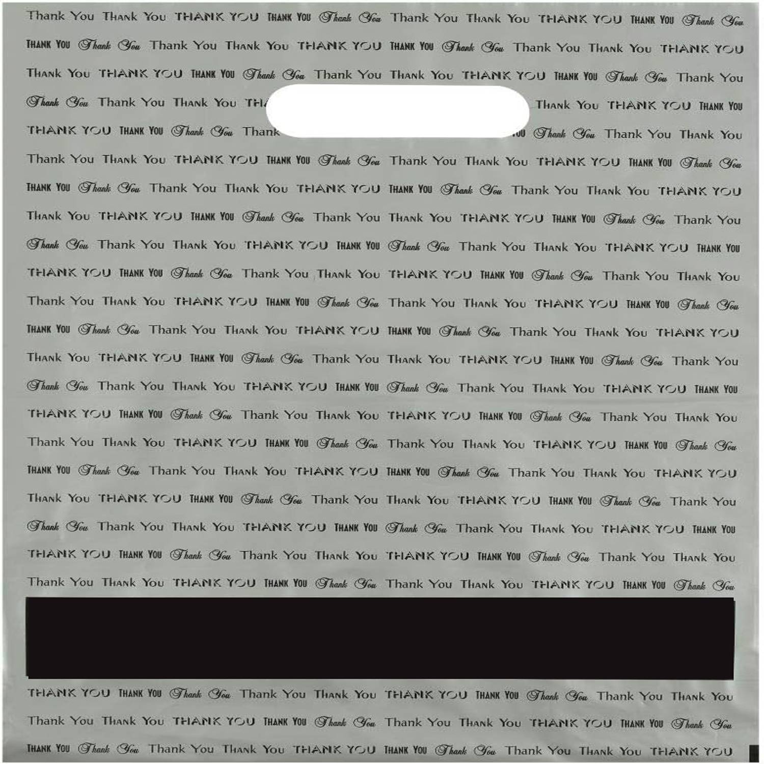 9" x 12" Die Cut Handle Plastic Bag 9