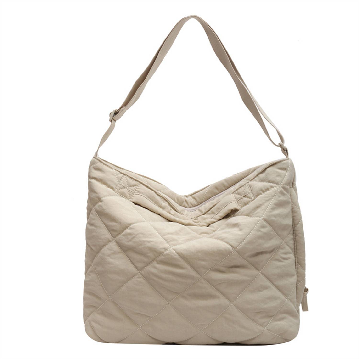 Large Capacity Nylon Puffer Bag, custom tote bag with logo imprint 6