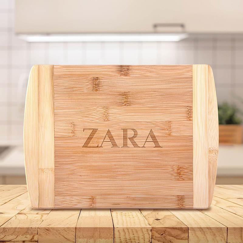 The Brisbane 11-Inch Two-Tone Deluxe Bamboo Cutting Board 5