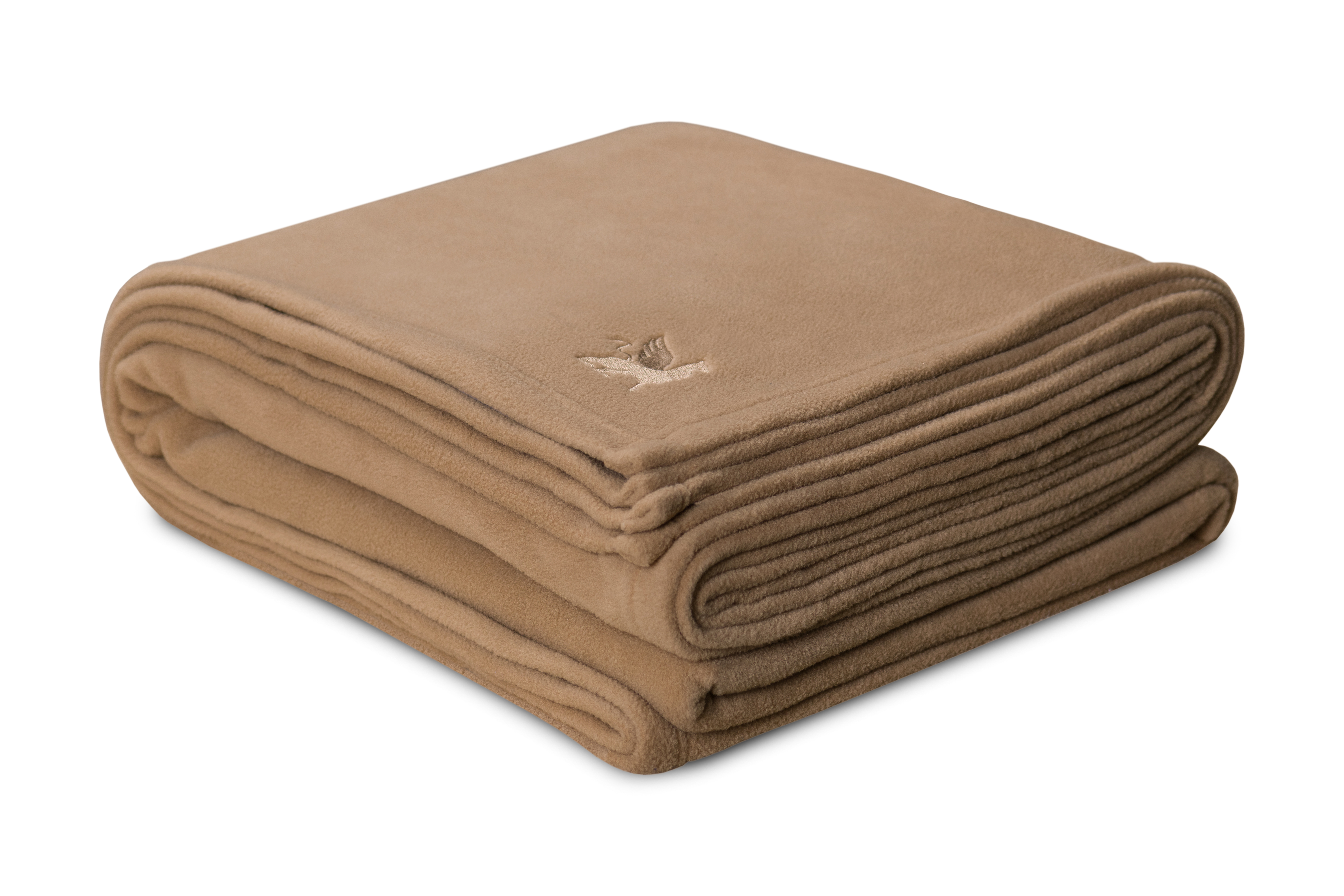 Desert Tan 100% Polyester Antipill Full Fleece Blanket 1