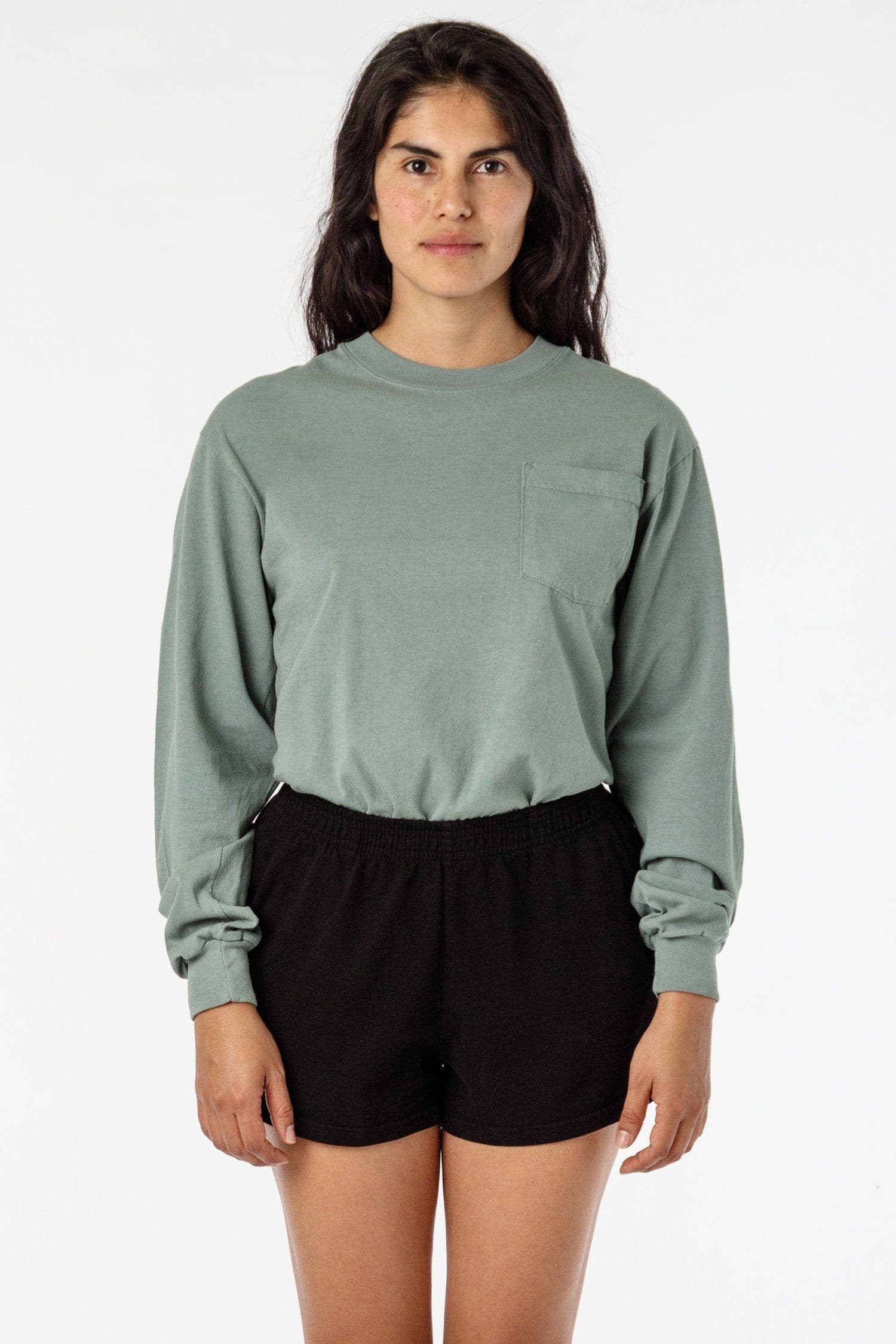 6.5 OZ L/S GARMENT DYE POCKET T-SHIRT 16