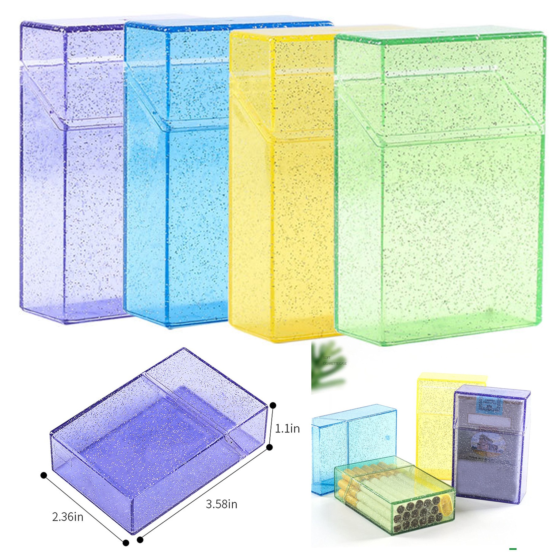 Flip Open Cigarette Plastic Case 3