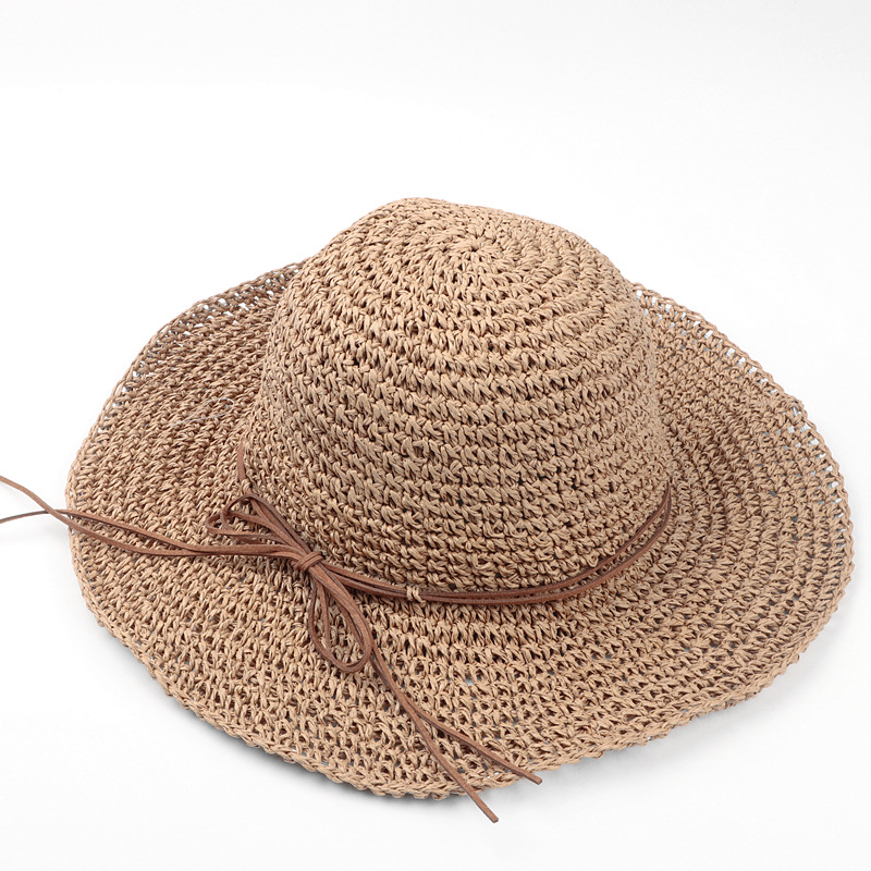 Summer Beach Crocheted Straw Sun Hat 4