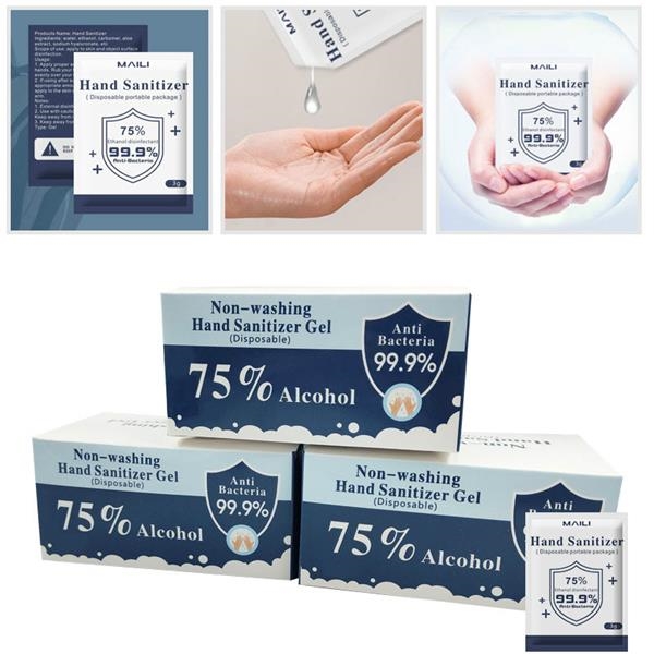 3ML Disposable Hand Sanitizer Gel Pouch 1