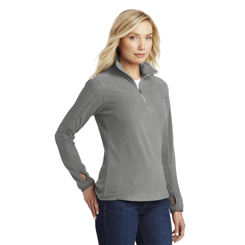 Port Authority Women's Microfleece 1/2-Zip Pullover., custom hoodie or sweatshirt with logo imprint 4