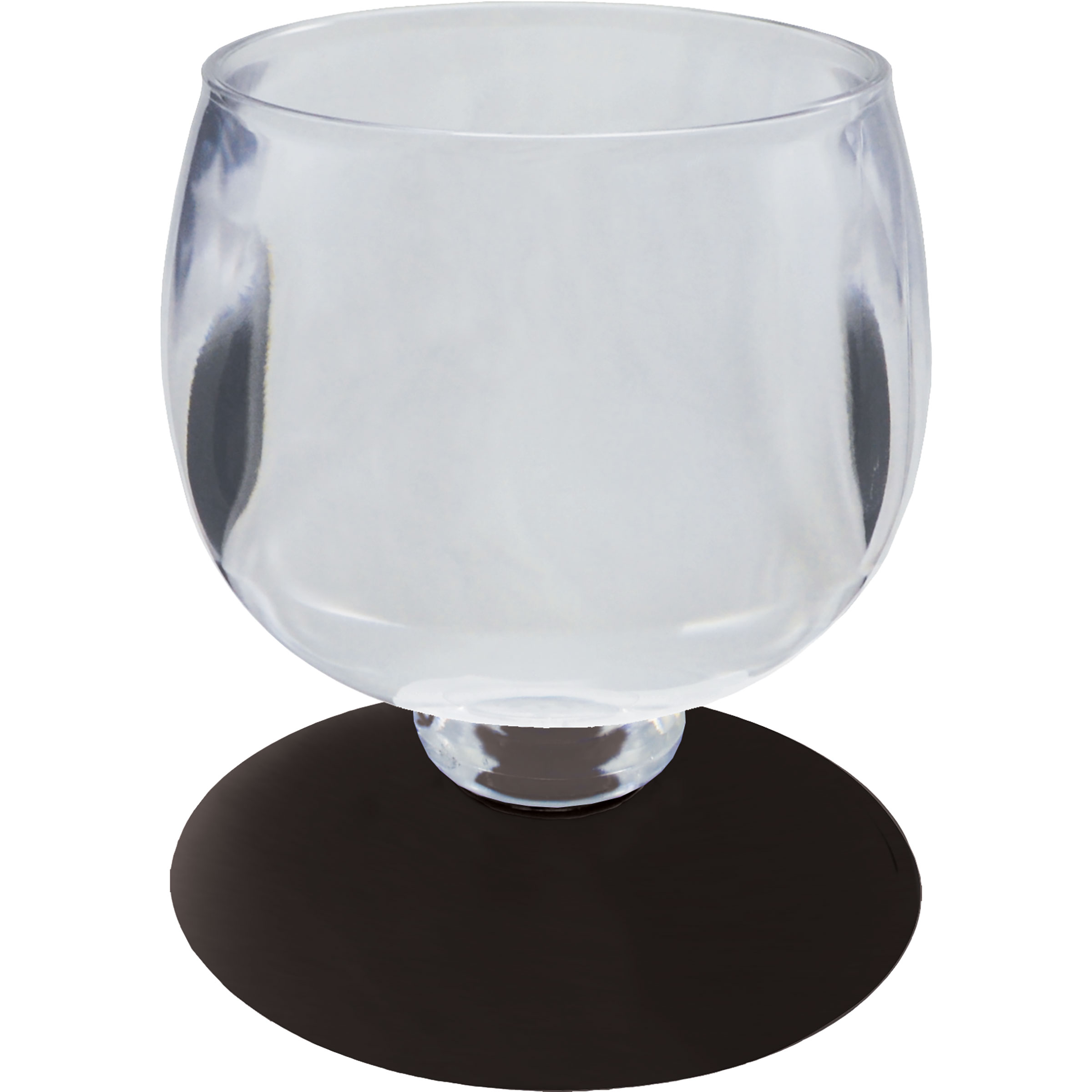 12oz Short Stem Plastic Wine Goblet with Your Choice of Base Color 5
