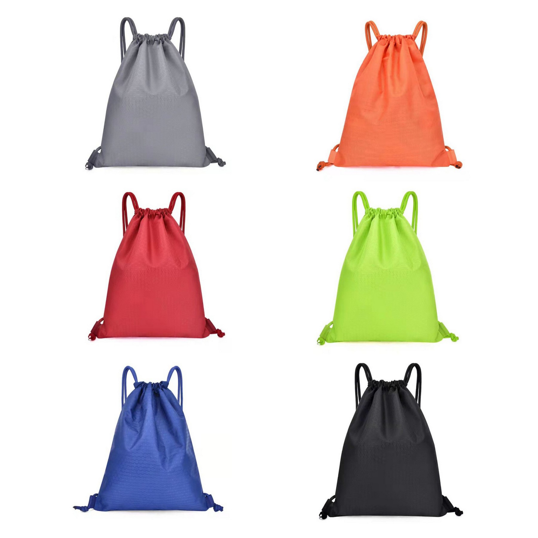 Monochrome Waterproof Drawstring Bag 4