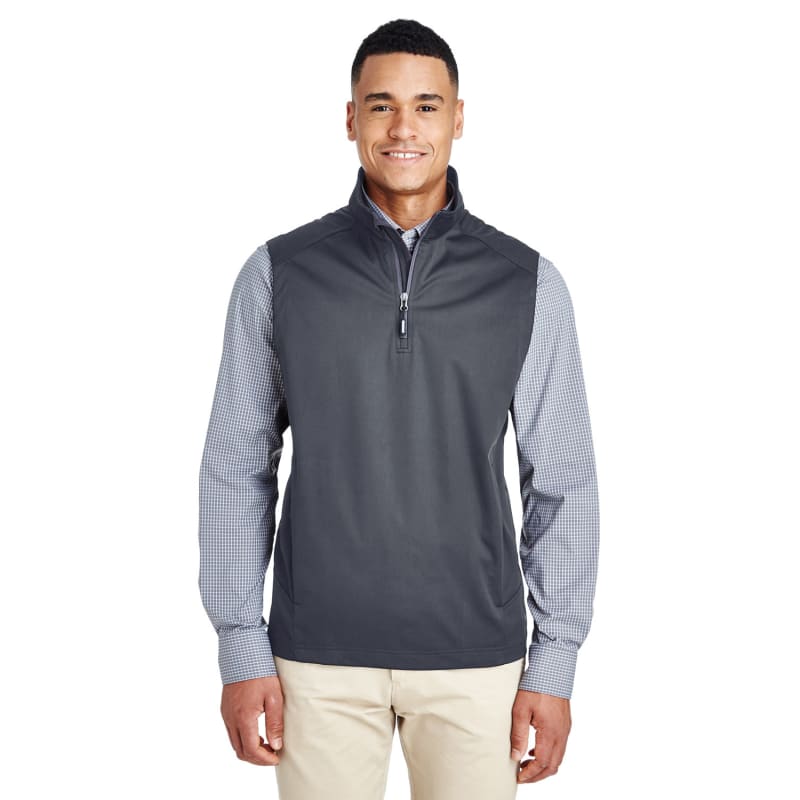 CORE365 Men's Techno Lite Three-Layer Knit Tech-Shell Quarter-Zip Vest 2
