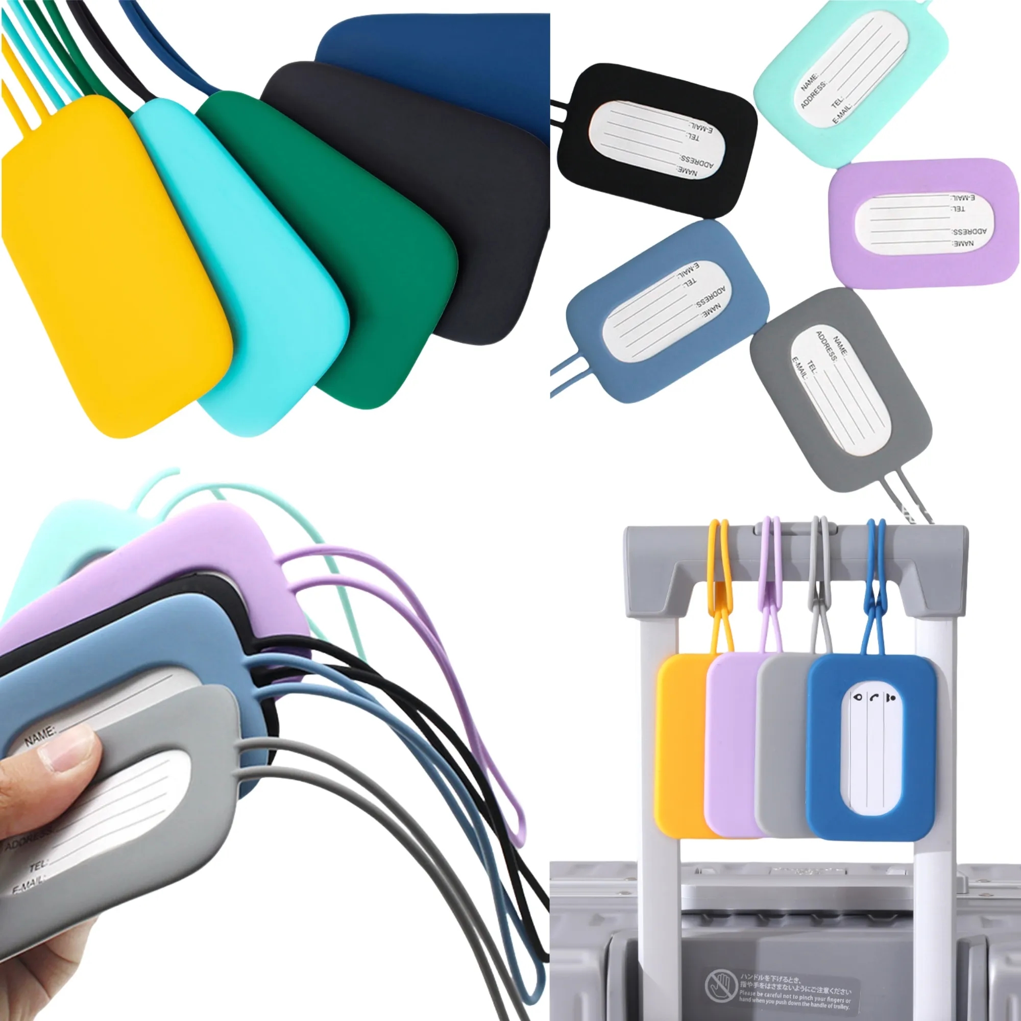 Waterproof Silicone Luggage Tag for Corporate Travel Events 3