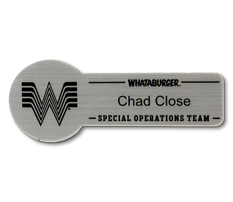 The Siren full color shaped name badge 0-3 sq" 1