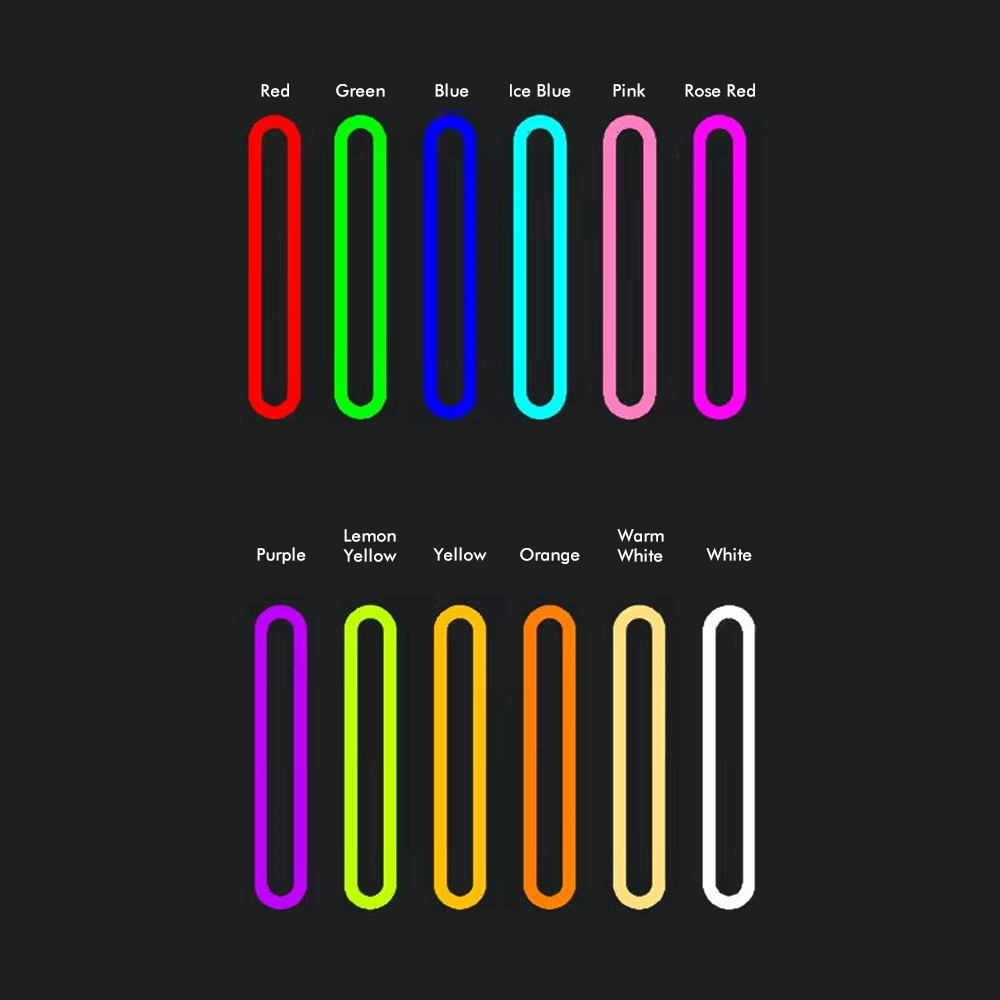 NeonBender Multicolor Custom Neon Sign with Acrylic Backing 6
