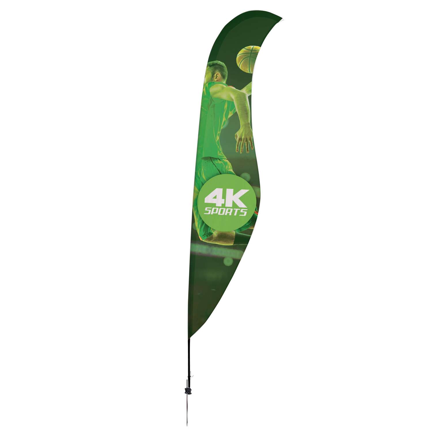 17' Streamline Sabre Sail Sign Kit (Single-Sided with Ground Spike) 2