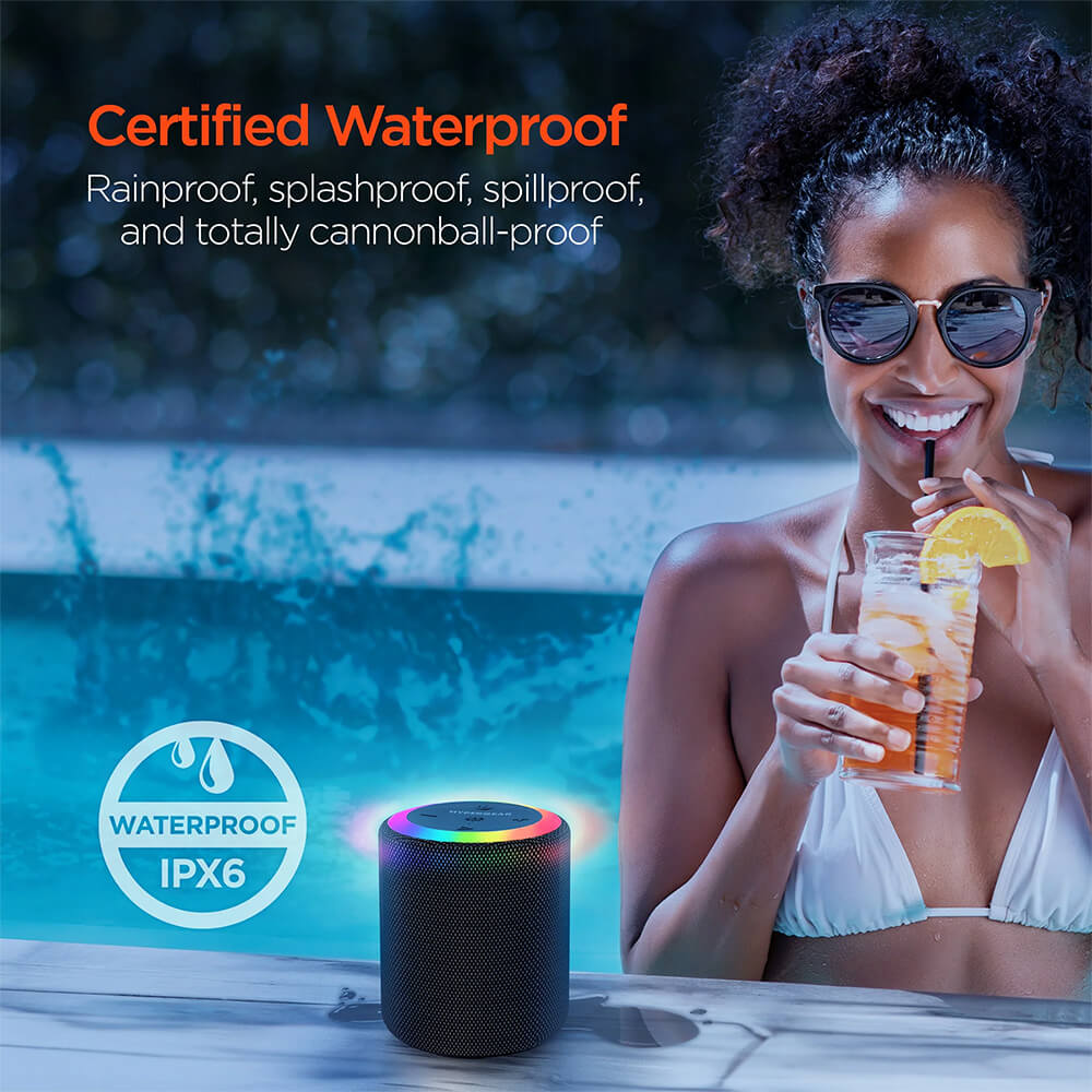 Halo Waterproof LED Wireless Speaker