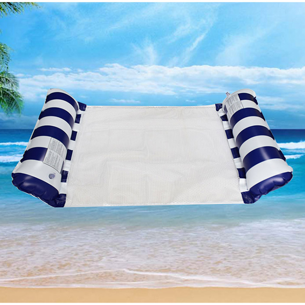 Striped Inflatable Floating Bed 6