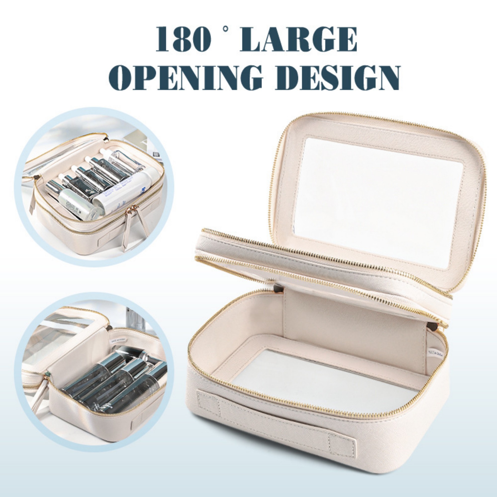 Double Layer Clear Makeup Bags 6
