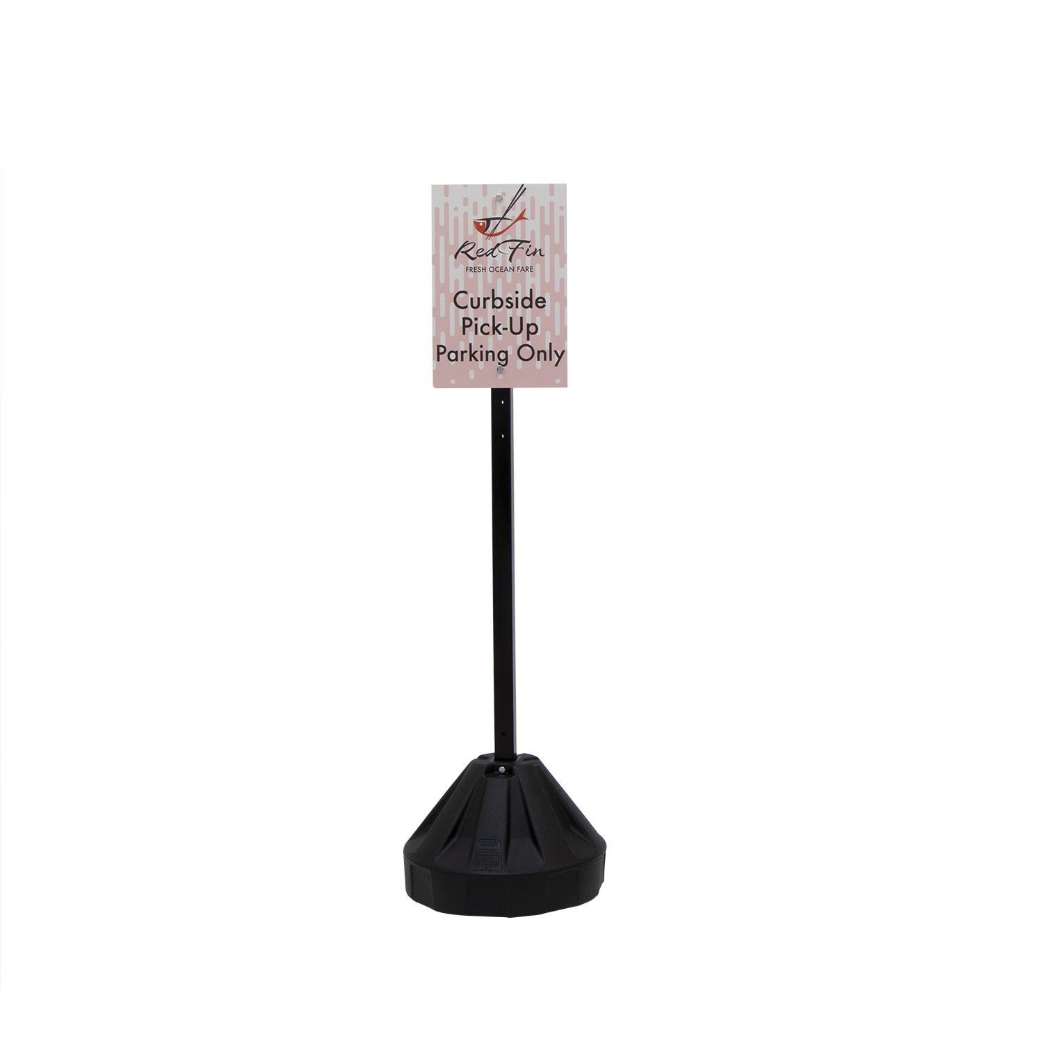 60" Rover Portable Sign Post Double-Sided Kit 5